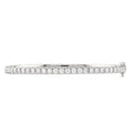 14K White Natural Diamond Bangle Bracelet 2.23 Carat