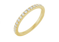 14K Yellow Gold Natural Diamond French-Set Anniversary Band