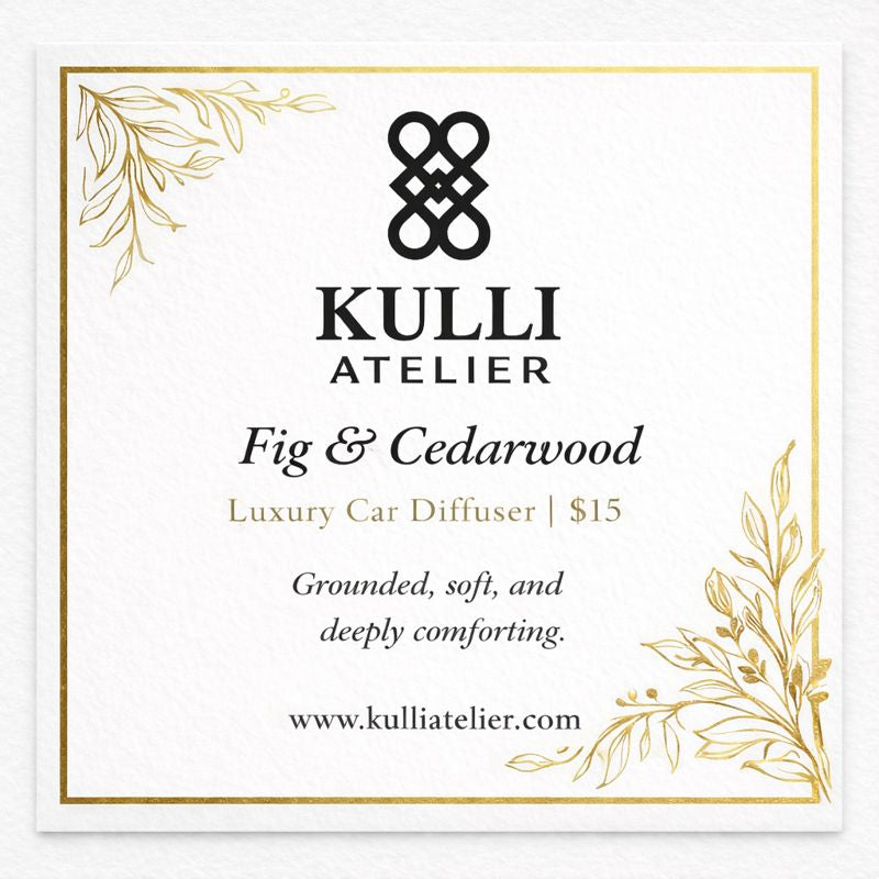 Fig & Cedarwood Luxury Handmade Car Diffuser $15