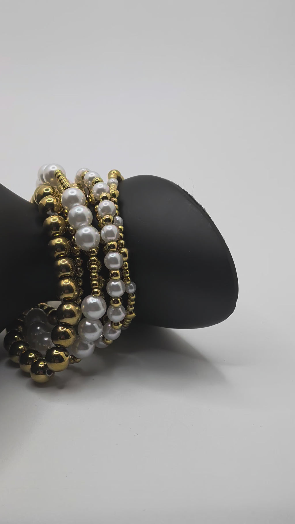 18K Gold-Plated Stainless Steel Stretch Beads