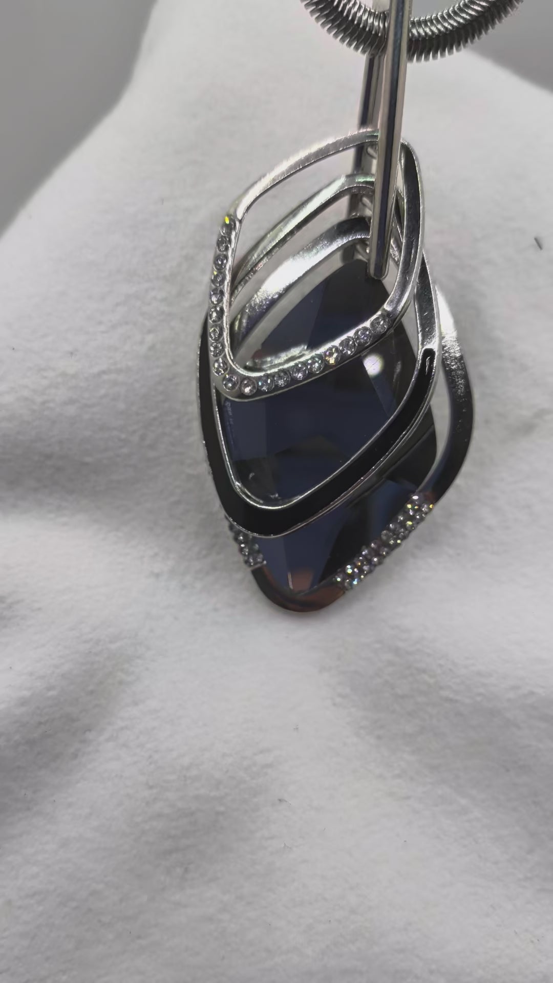 Rhinestones and Silver/ Alloy necklace $55