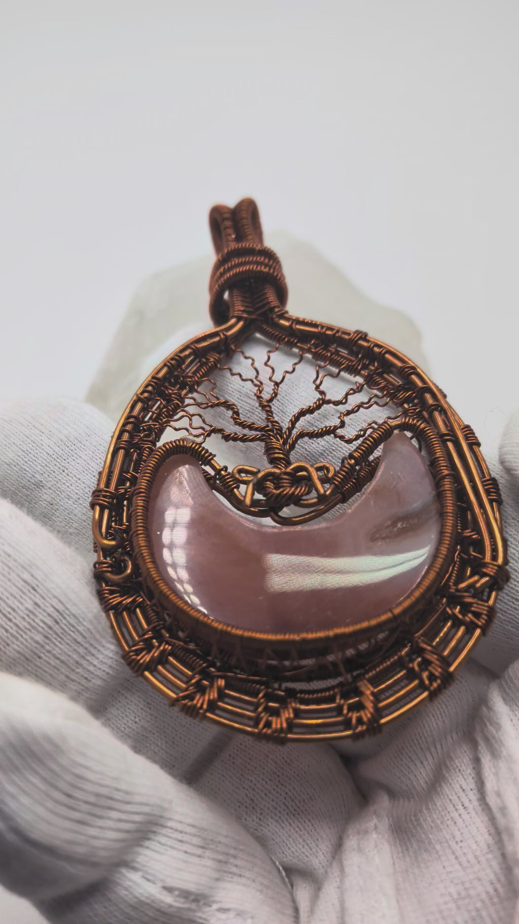 Half Moon Shaped Carnelian Family Tree by Wu-Sah Designs