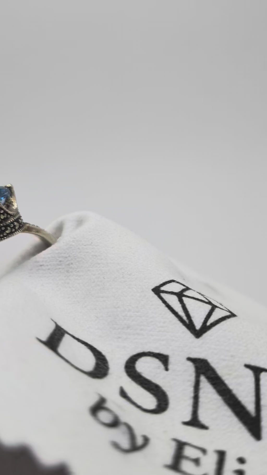 Blue Topaz & Marcasite Sterling Silver Ring Price: $325 Her Jeweler