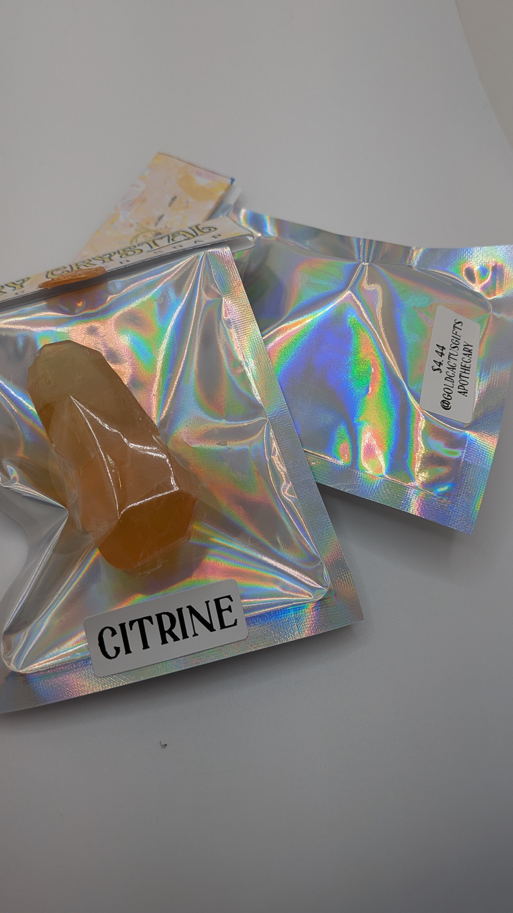 Gold Cactus Gifts: Fairy Crystal Hand Carved Soap