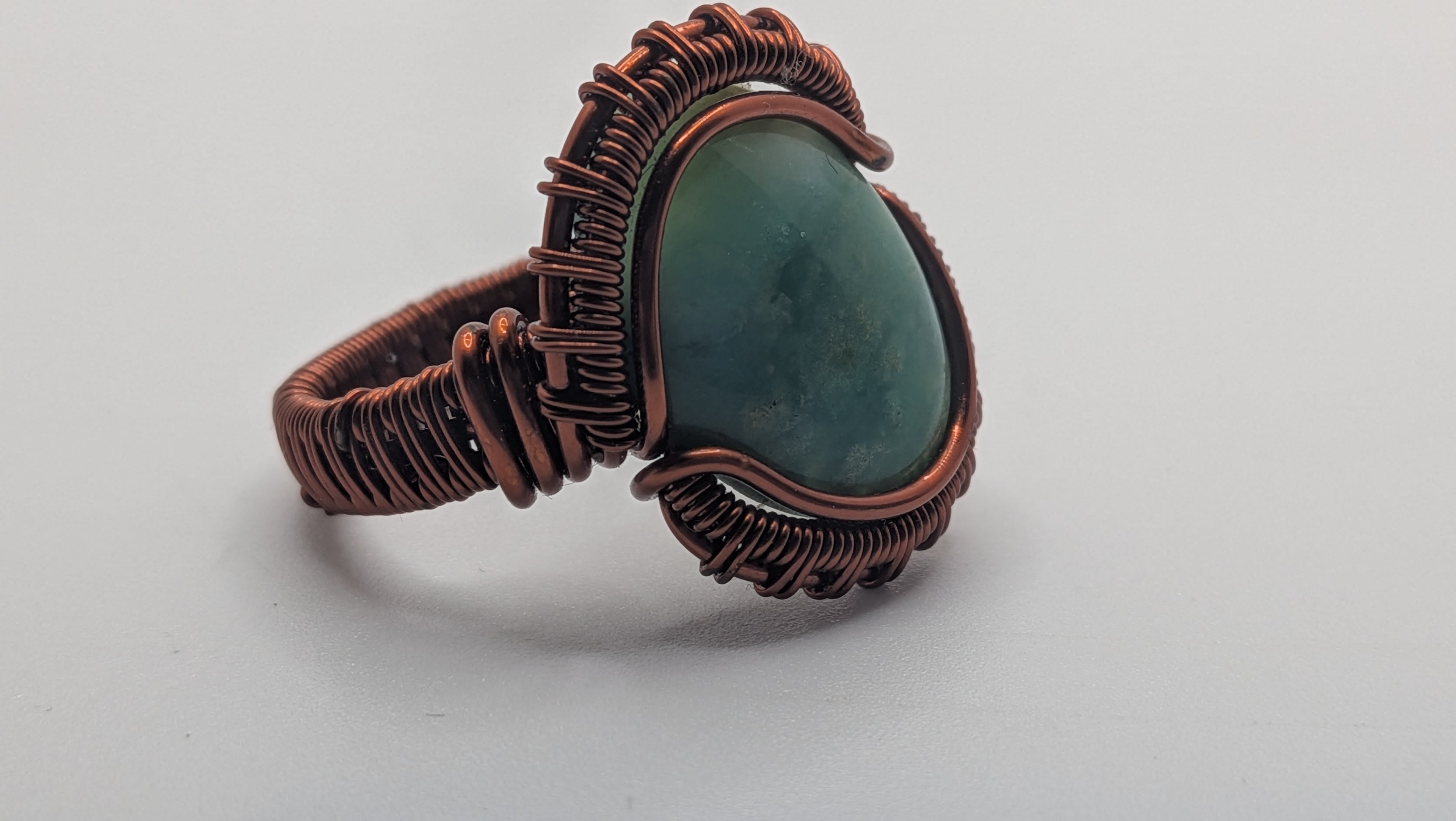 Wu-Sah Designs – Blue Opal Copper Ring