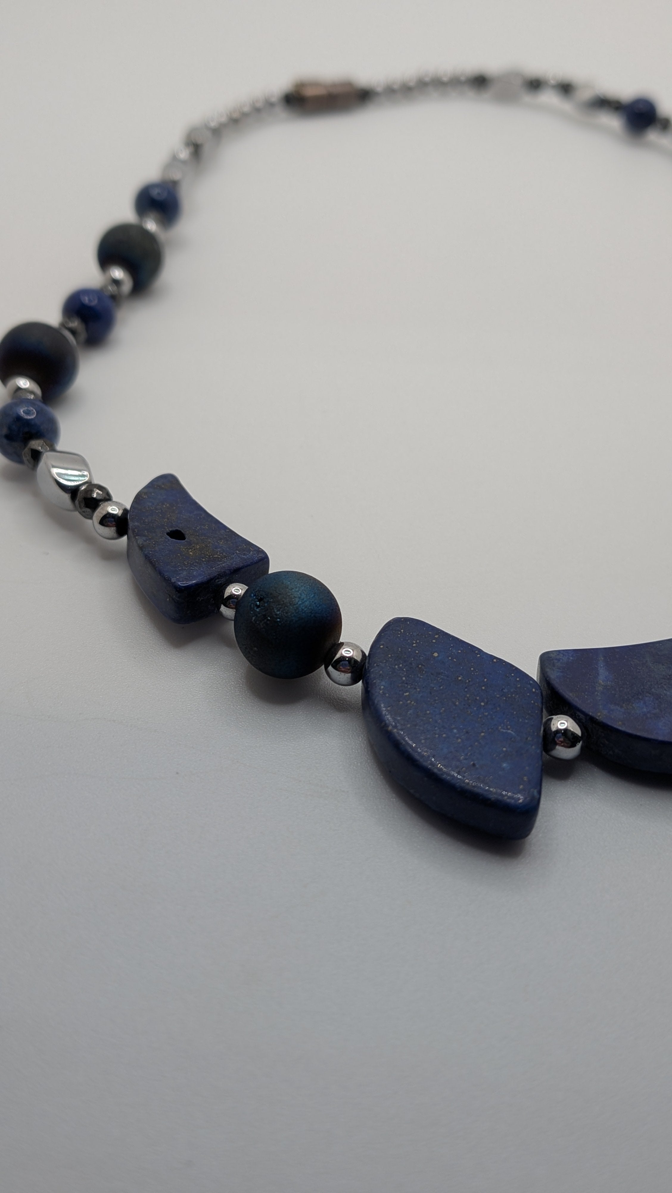 WuSah Lapis Lazuli Flame Necklace