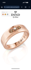 Bourbon Inspired Gentleman Engagement Ring 10K Rose  $3878