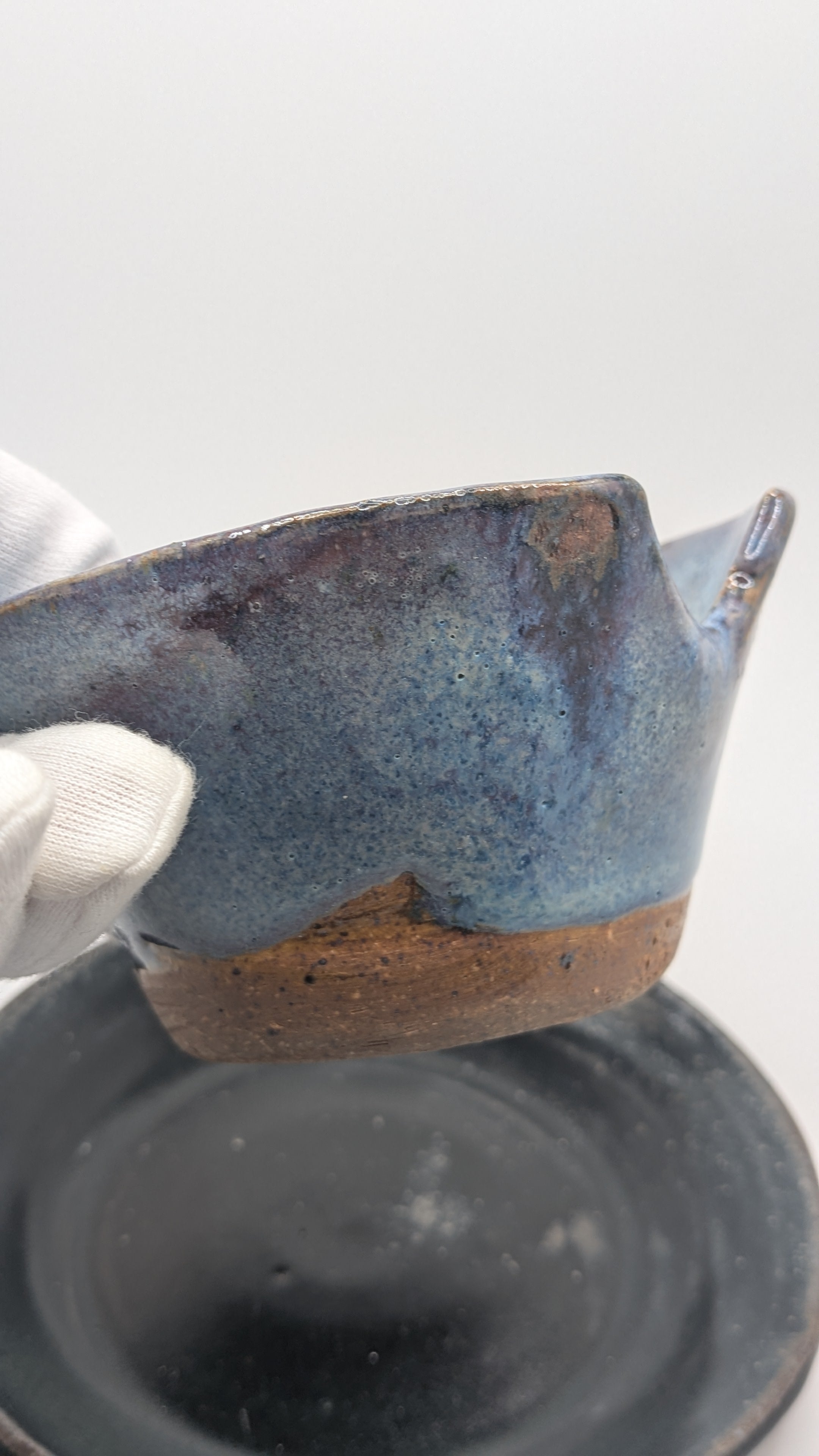 Chipped Tea Cup and Plate