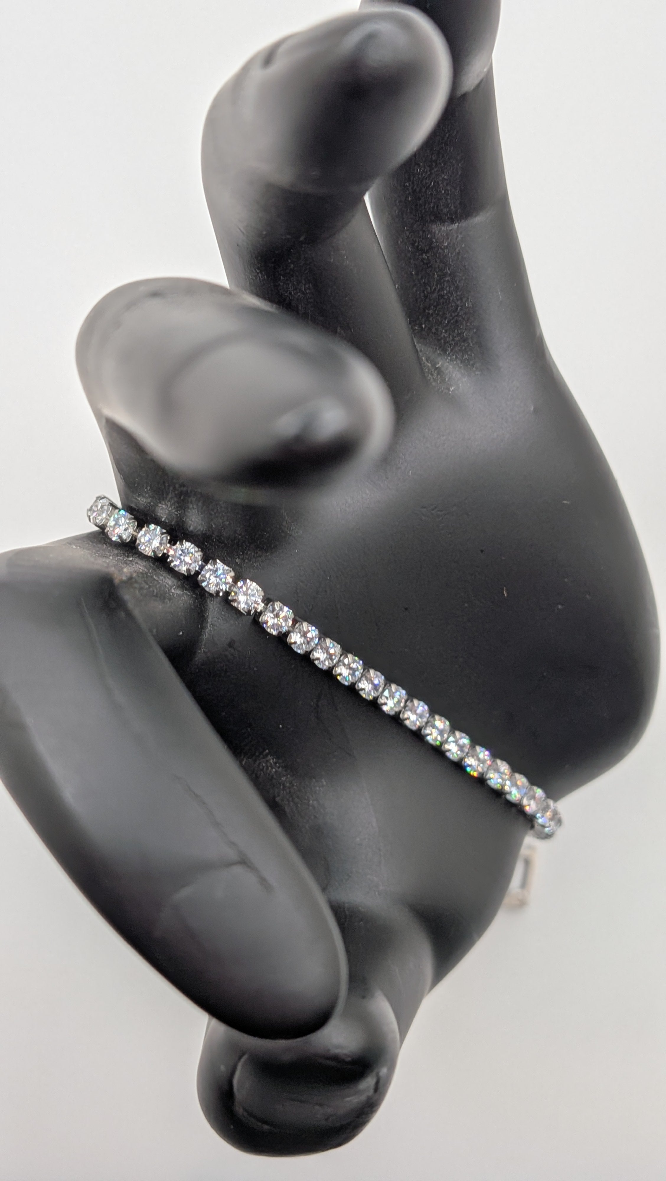 Stainless Steel CZ Tennis Bracelet