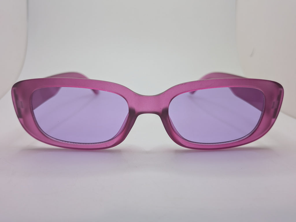 Purple retro Y2K rectangular sunglasses $20