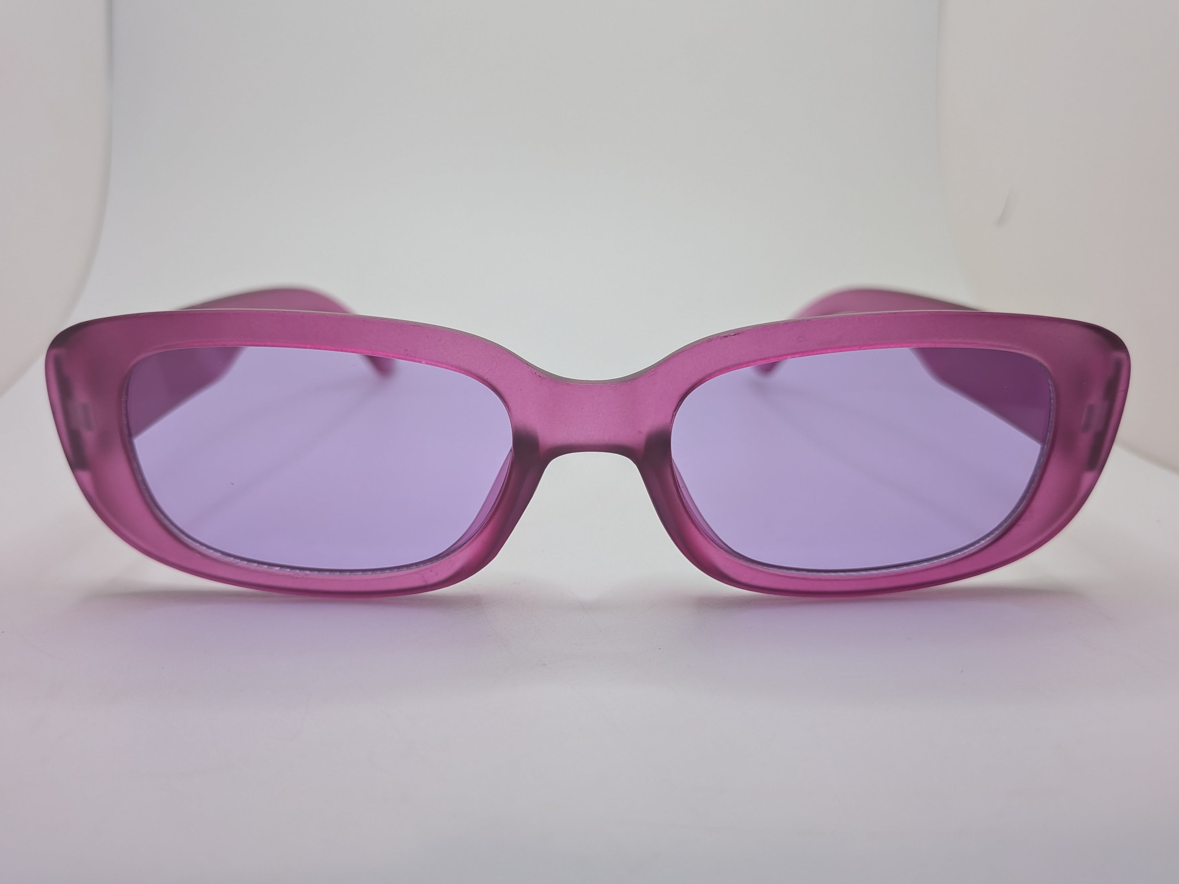 Purple retro Y2K rectangular sunglasses $20