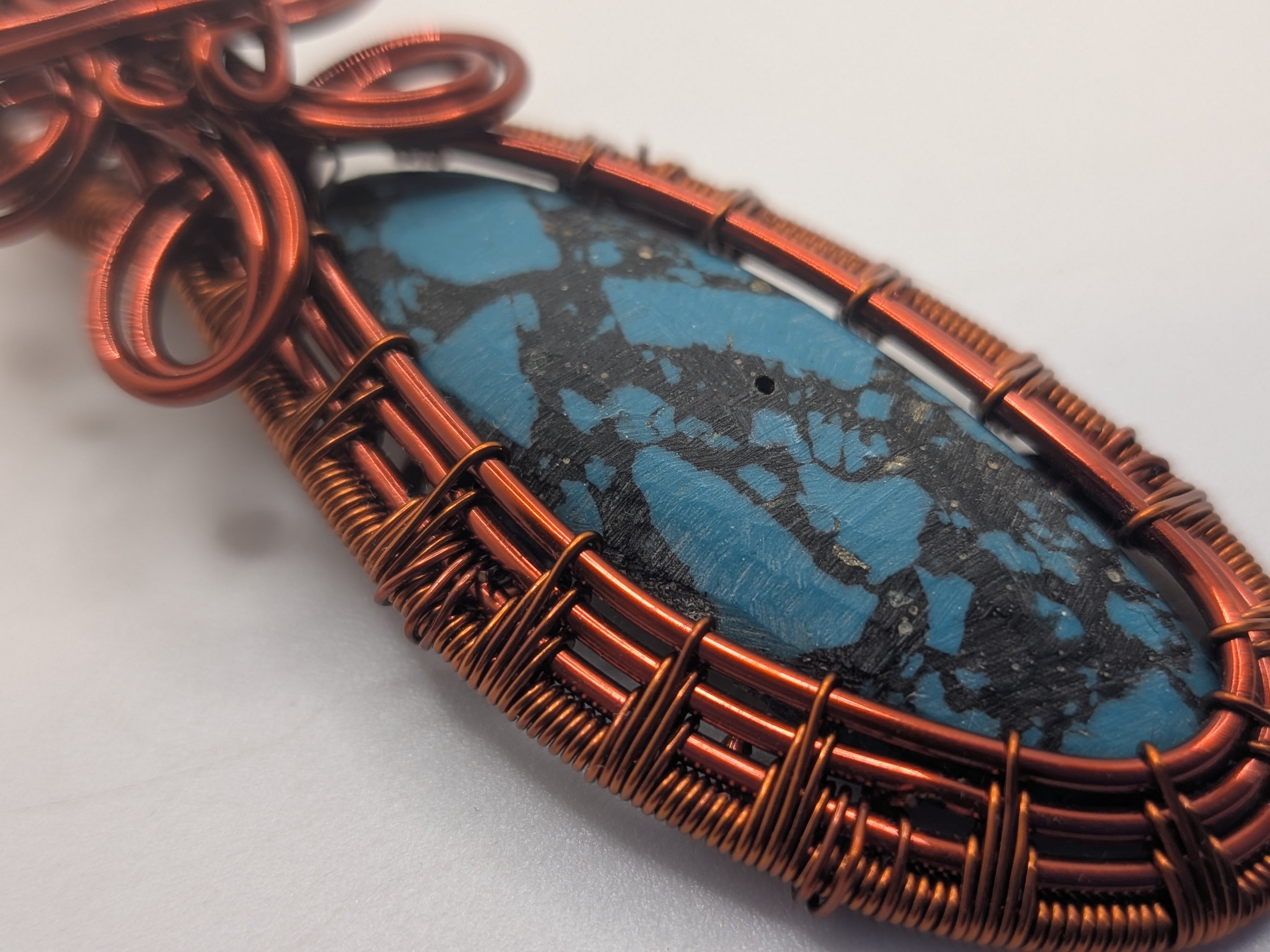 Wusah Designs Sediment Jasper Pendant in Pure Copper $88