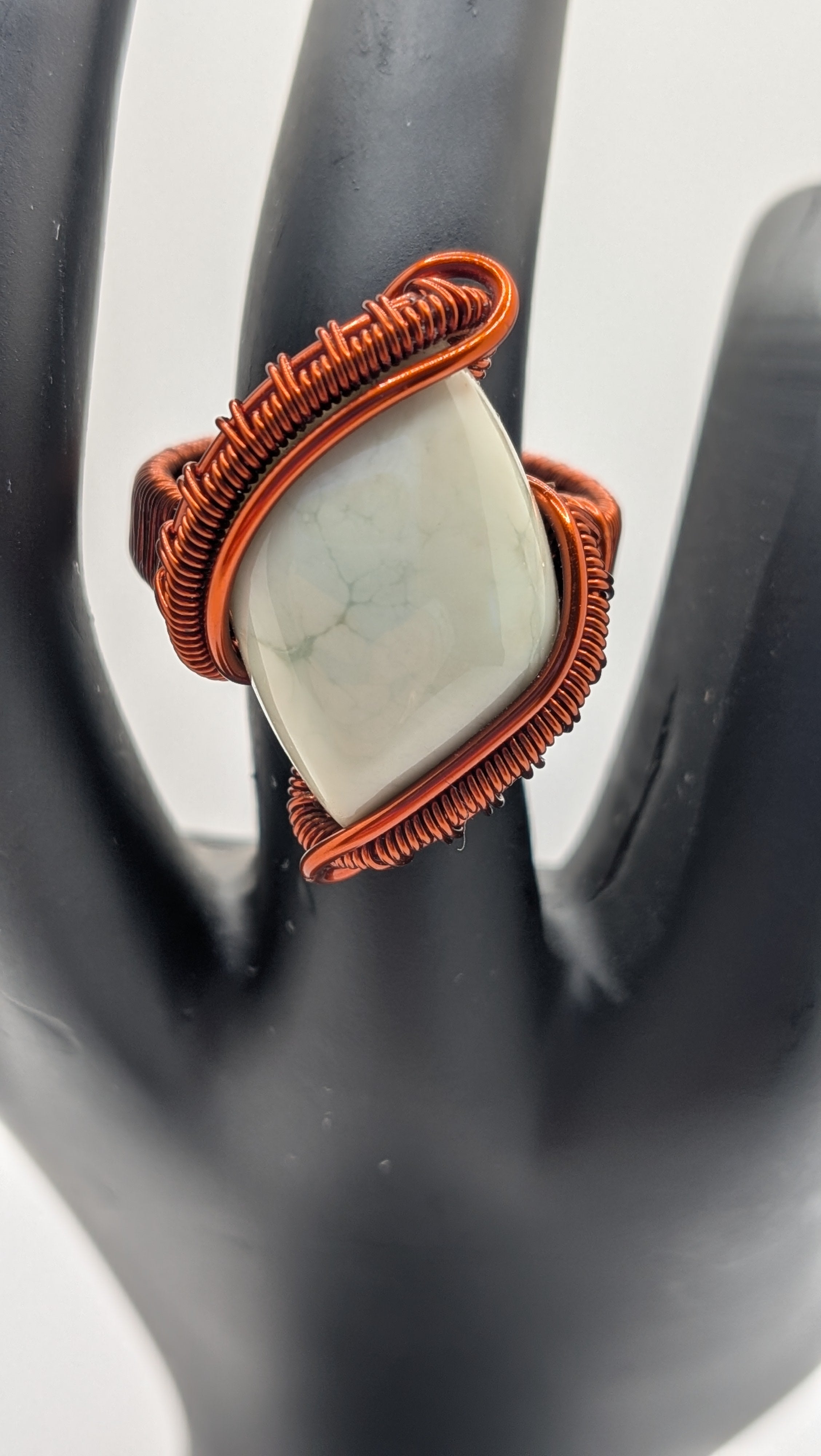 Wu-Sah Designs Pure Copper Agate Rings