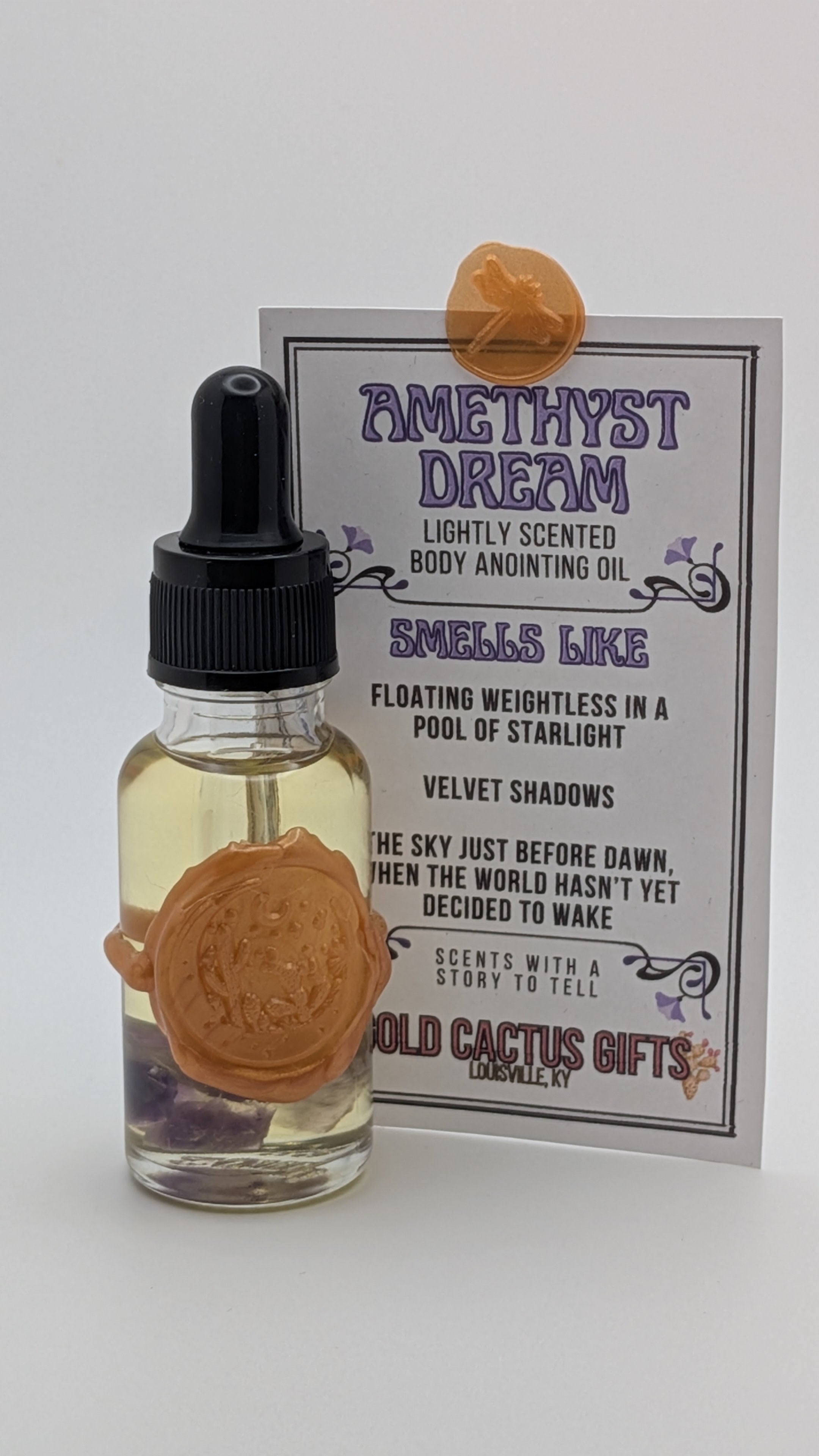Gold Cactus Gifts "Amethyst Dream" Body Anointing Oil Blend – 20ml