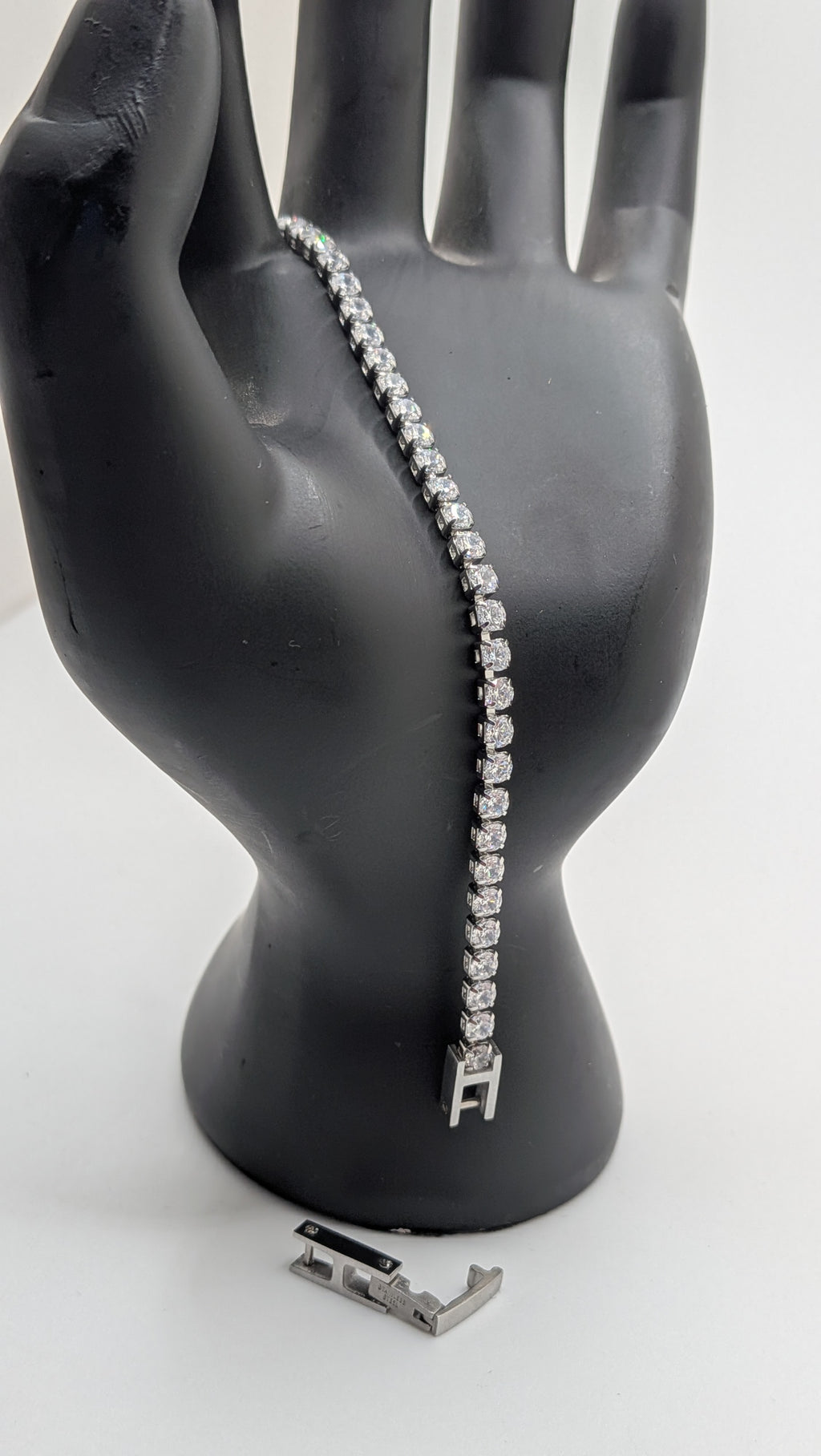 Stainless Steel CZ Tennis Bracelet