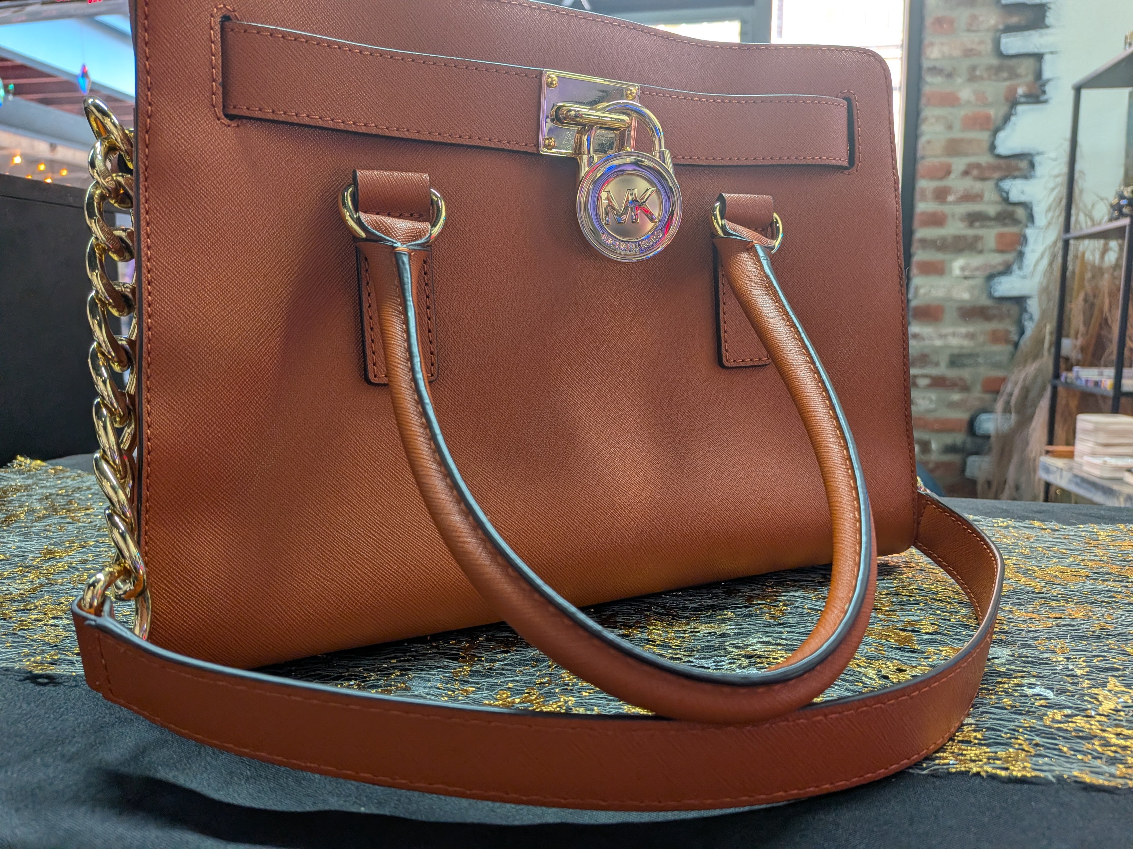 Michael Kors Hamilton Orange like brand new! $222