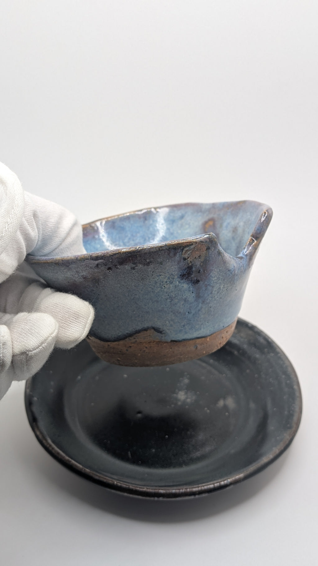 Chipped Tea Cup and Plate