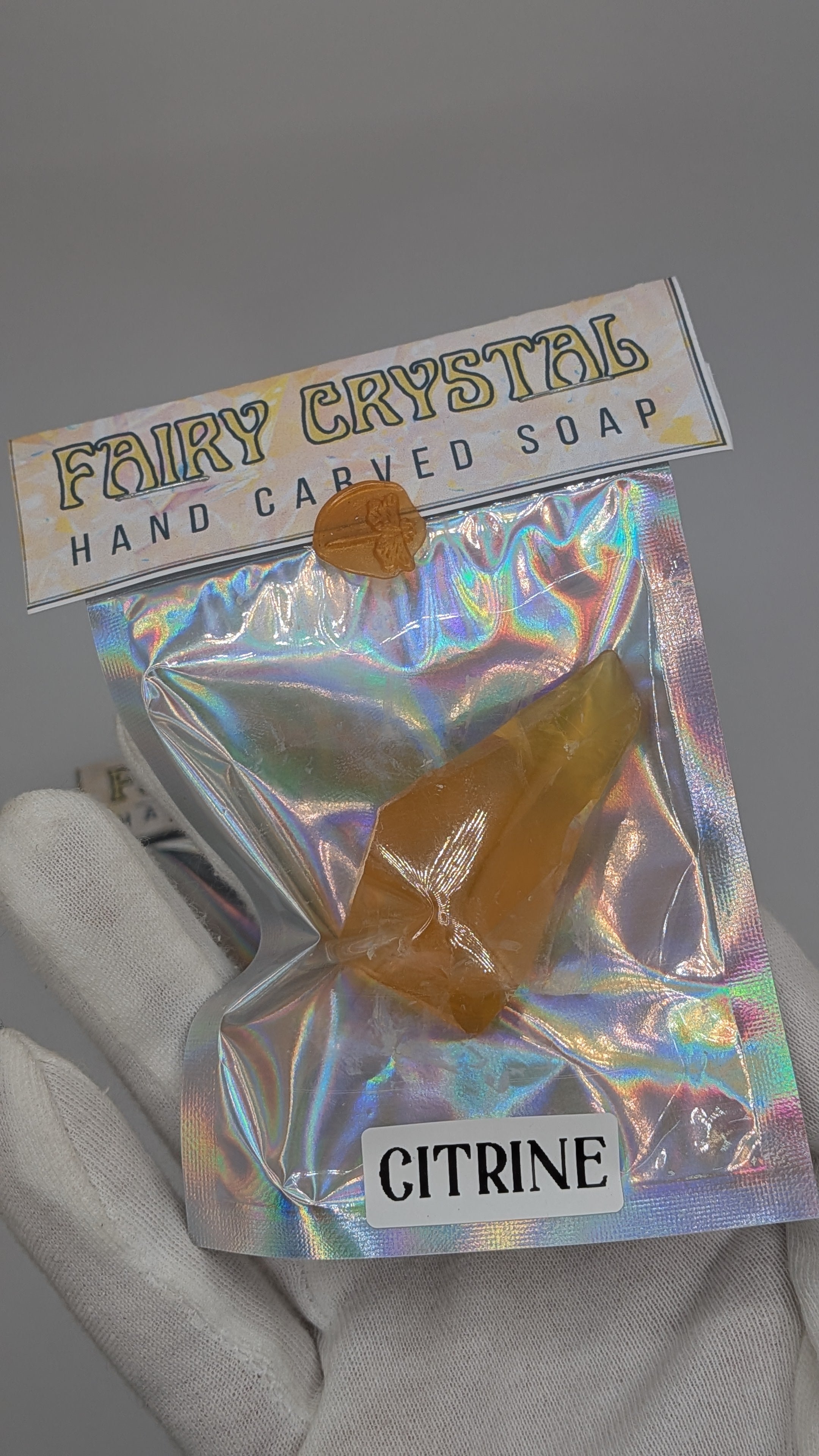 Gold Cactus Gifts: Fairy Crystal Hand Carved Soap