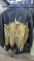 DX Vintage Gold Leather Jacket