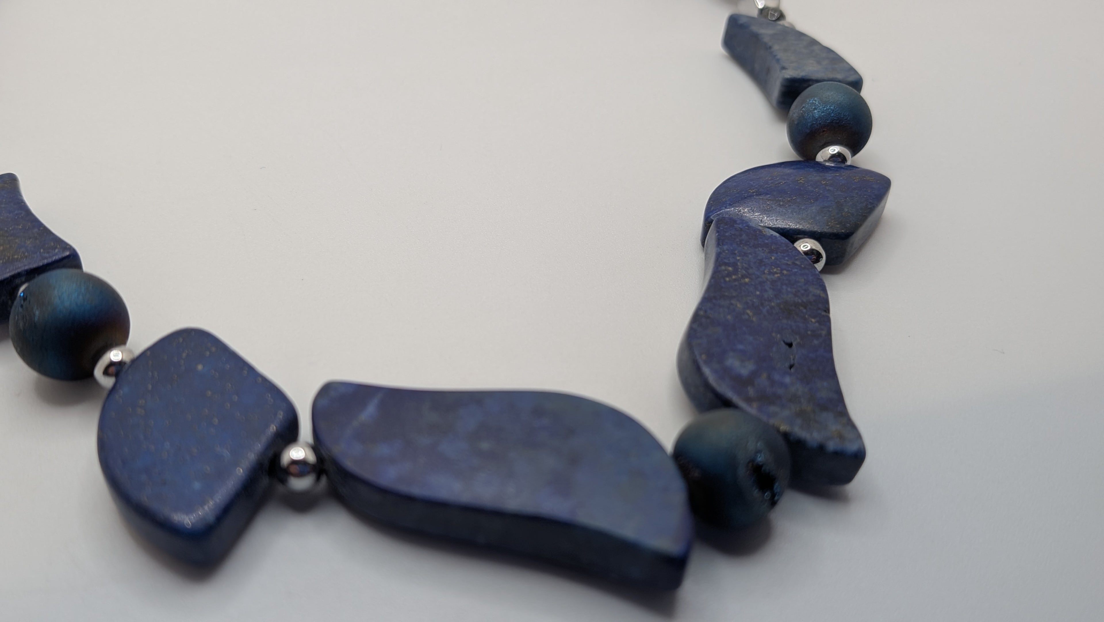 WuSah Lapis Lazuli Flame Necklace