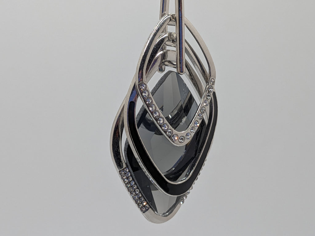 Rhinestones and Silver/ Alloy necklace $55