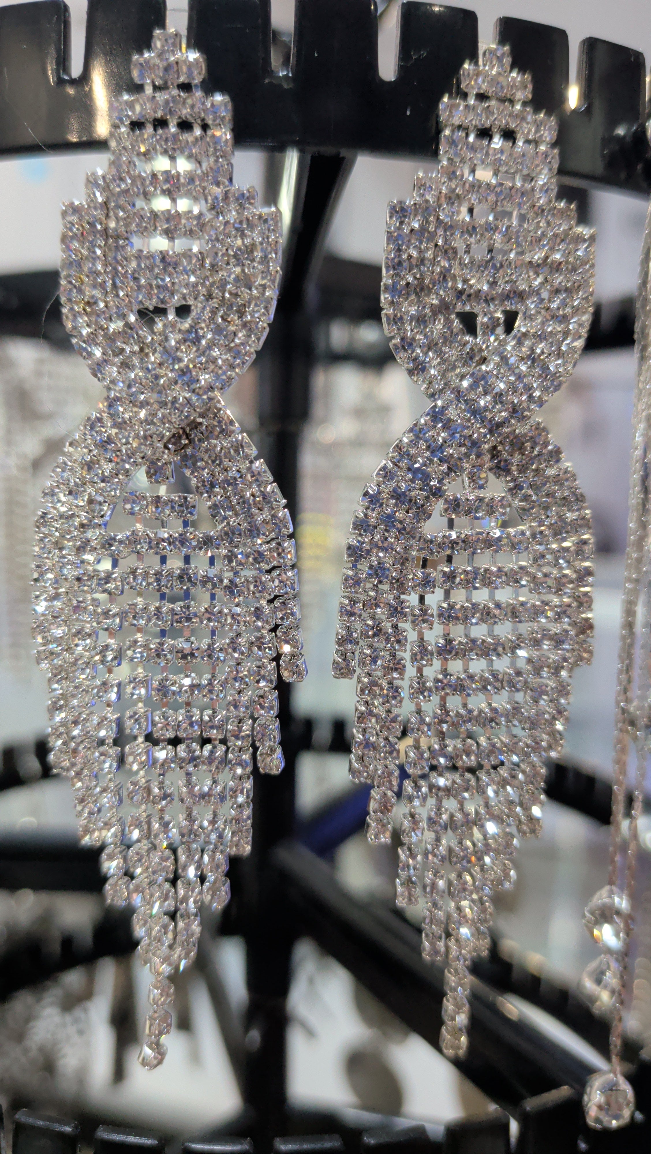$35 Cz and Rhinestone Earrings