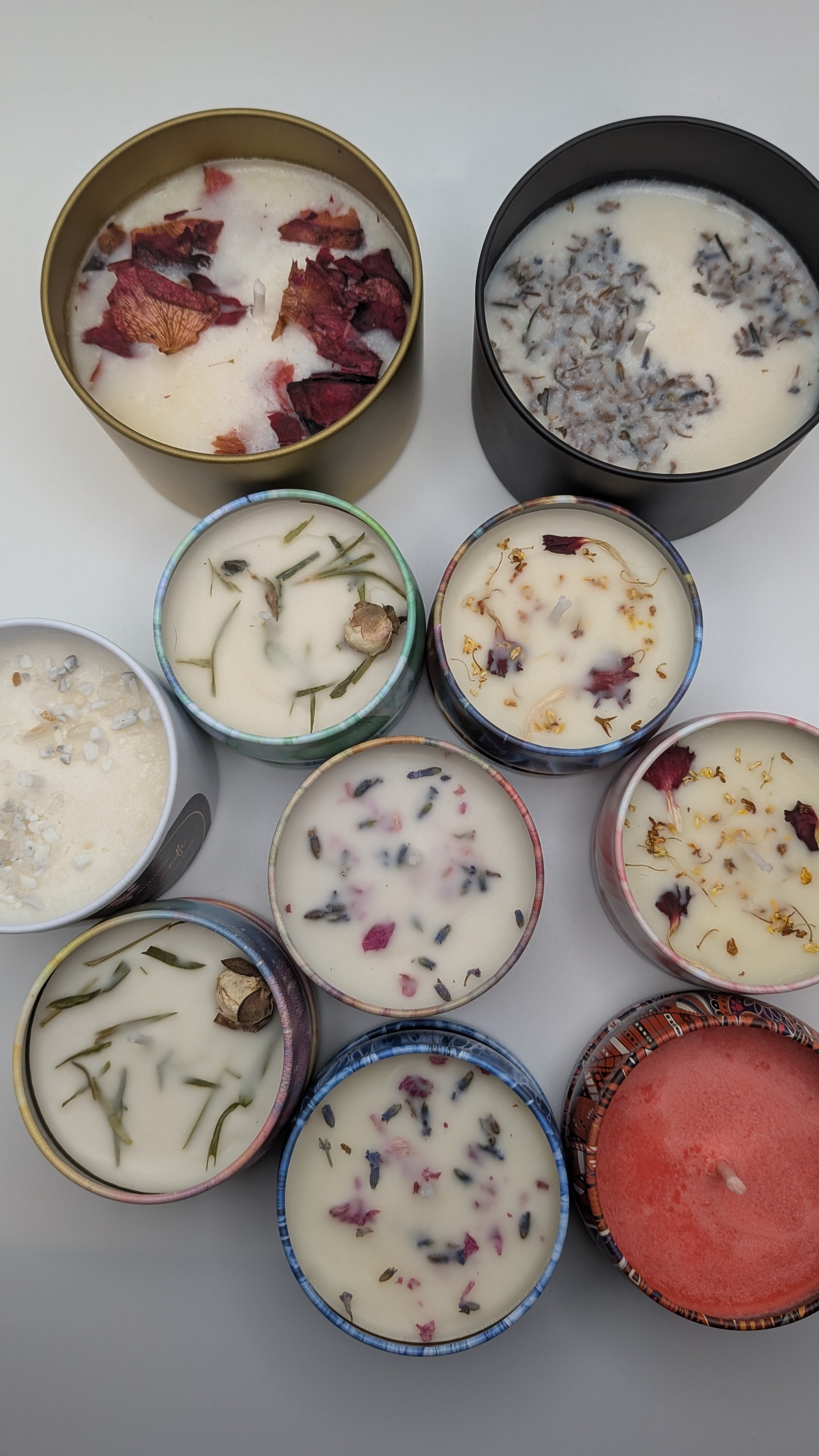 Variety Nature Inspired Luxury mini candles