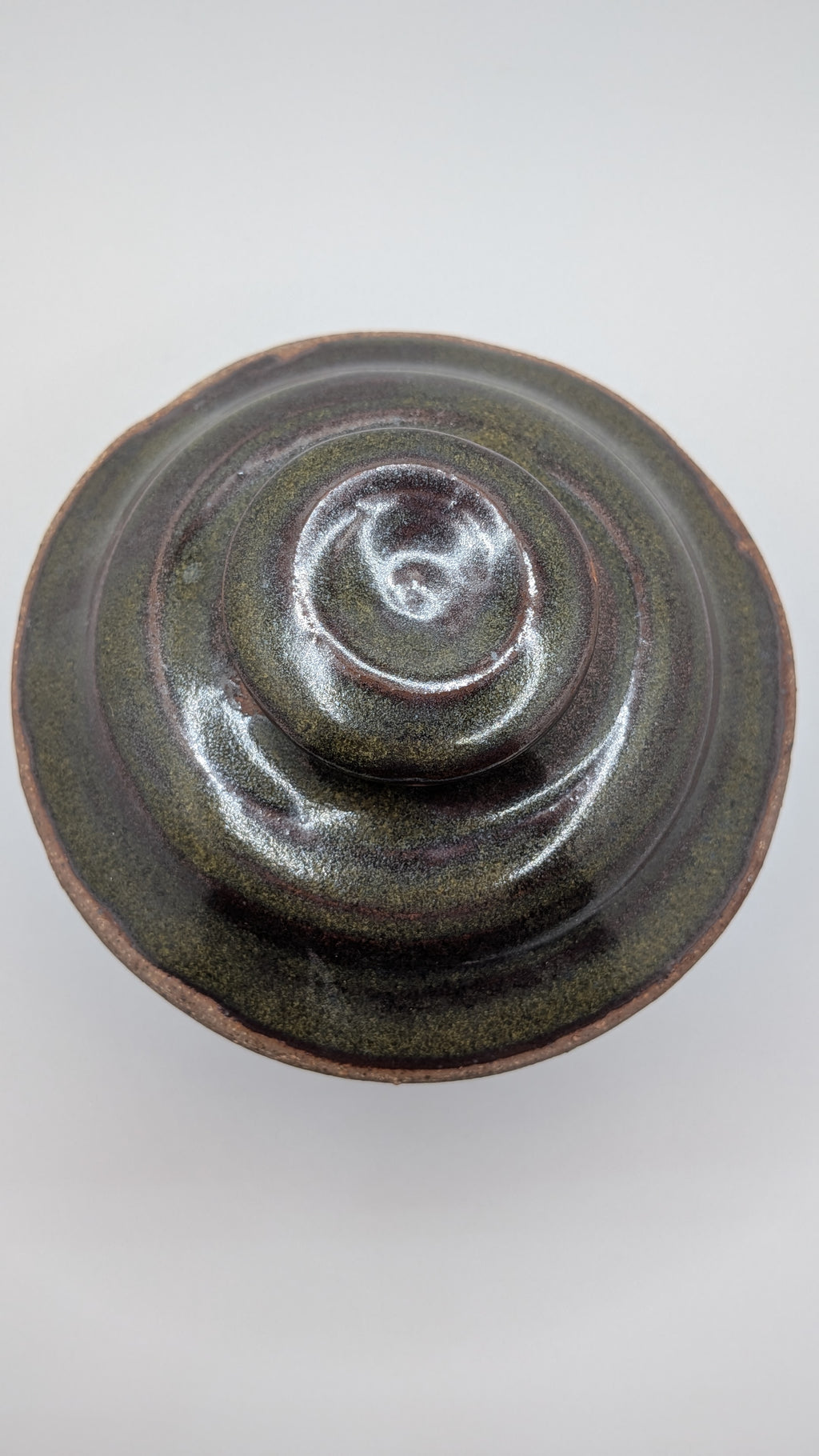 Ceramic Lotus Jar with Lid