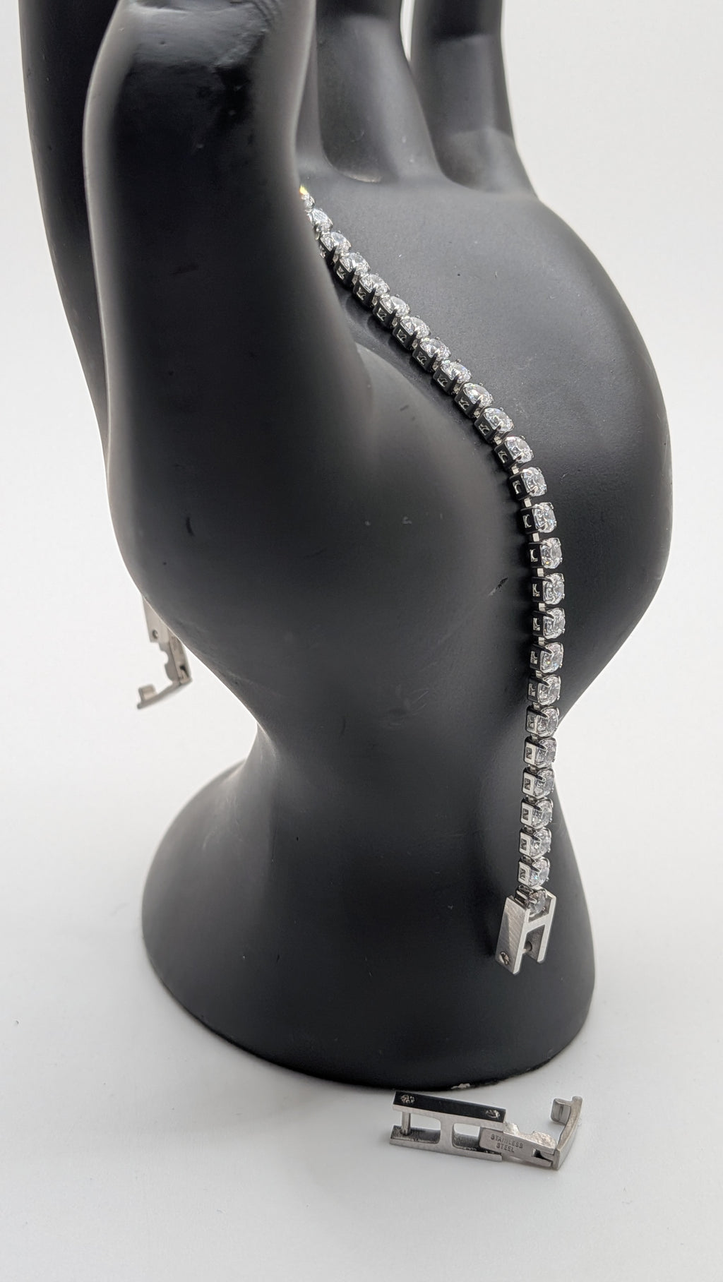 Stainless Steel CZ Tennis Bracelet