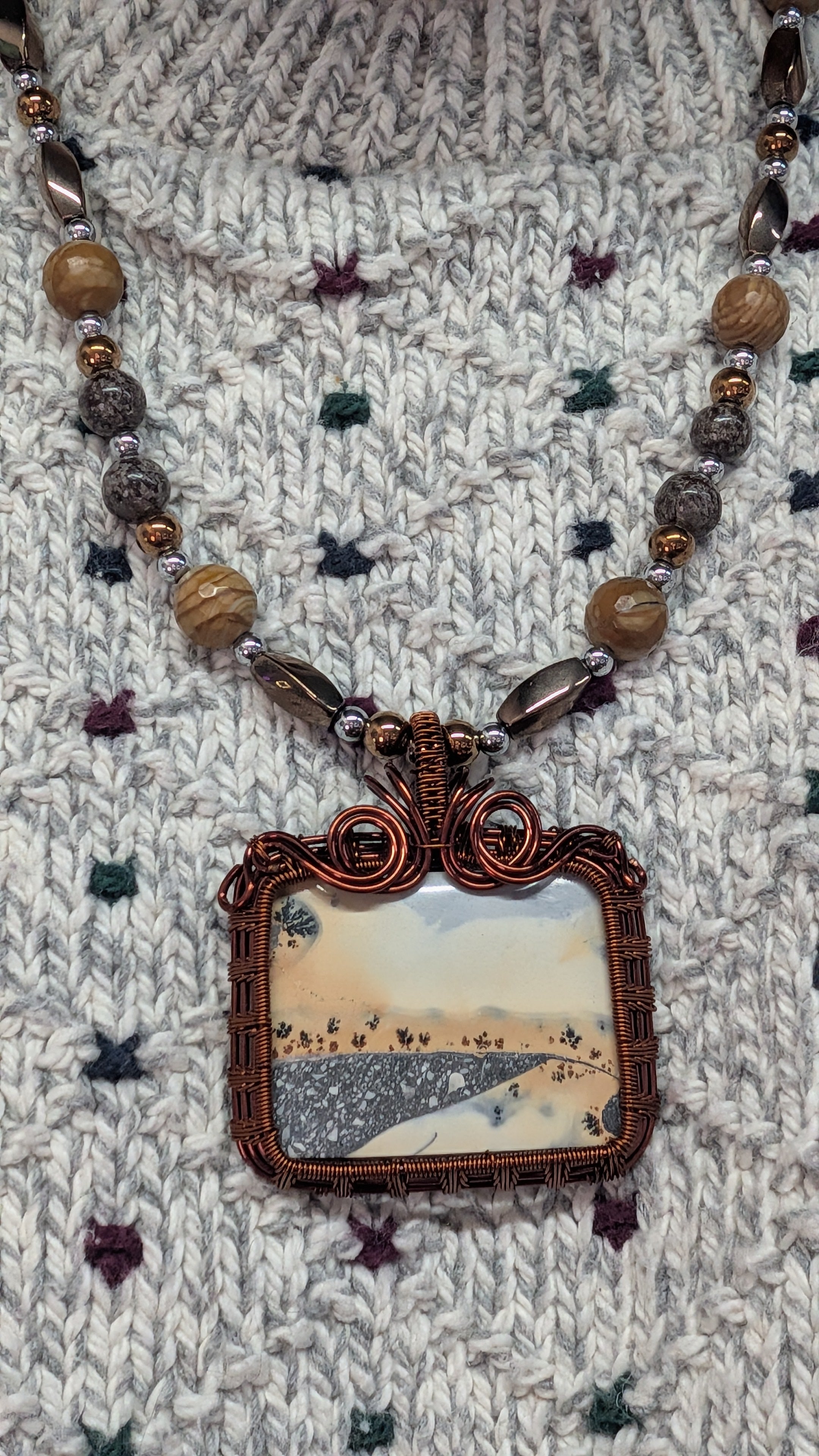WuSah Maligano Jasper Pendant