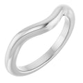 Sterling Silver contour wedding band Gaby and Joseph
