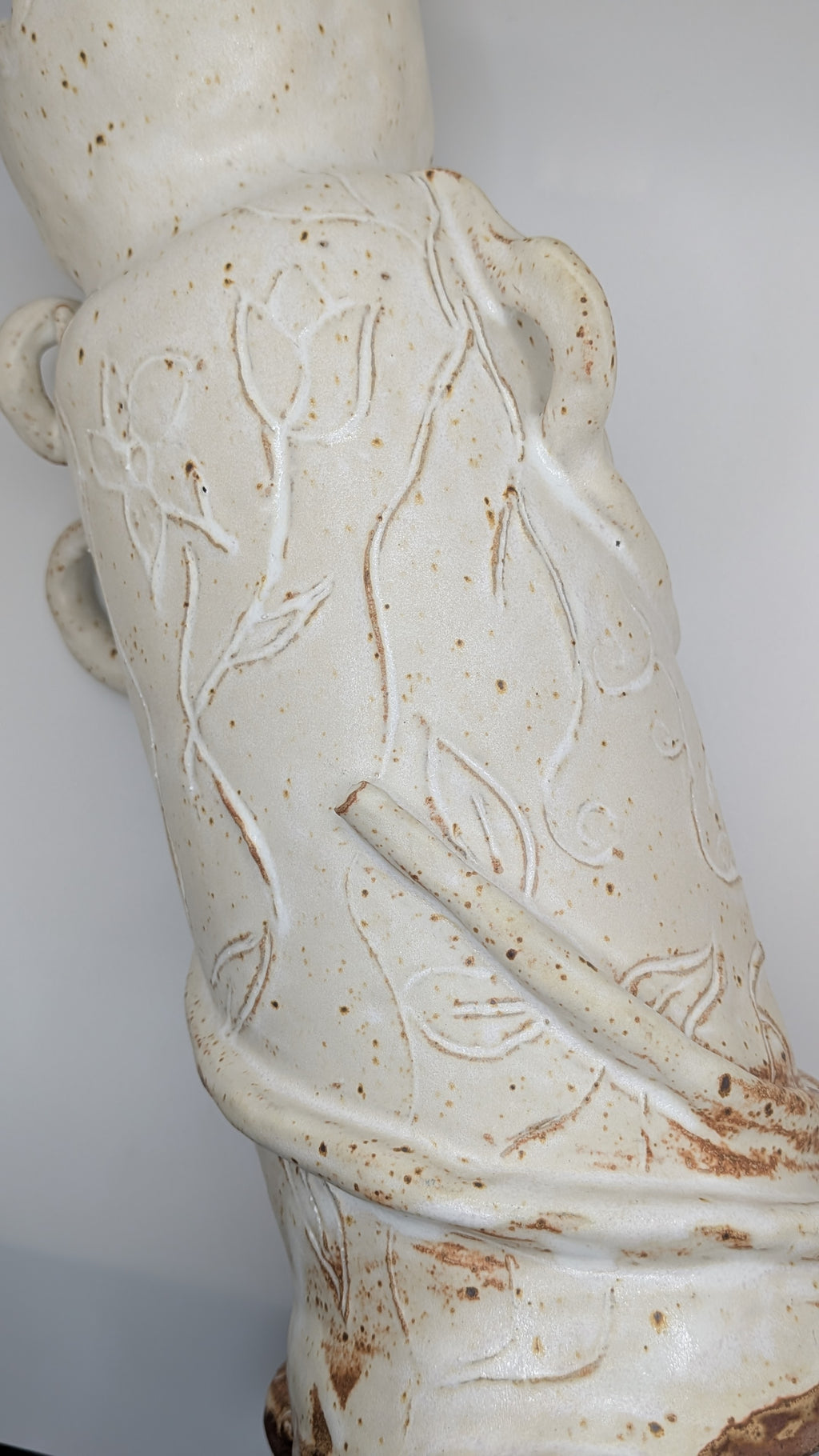 Floral Totem Vessel by Cheyanna Paints