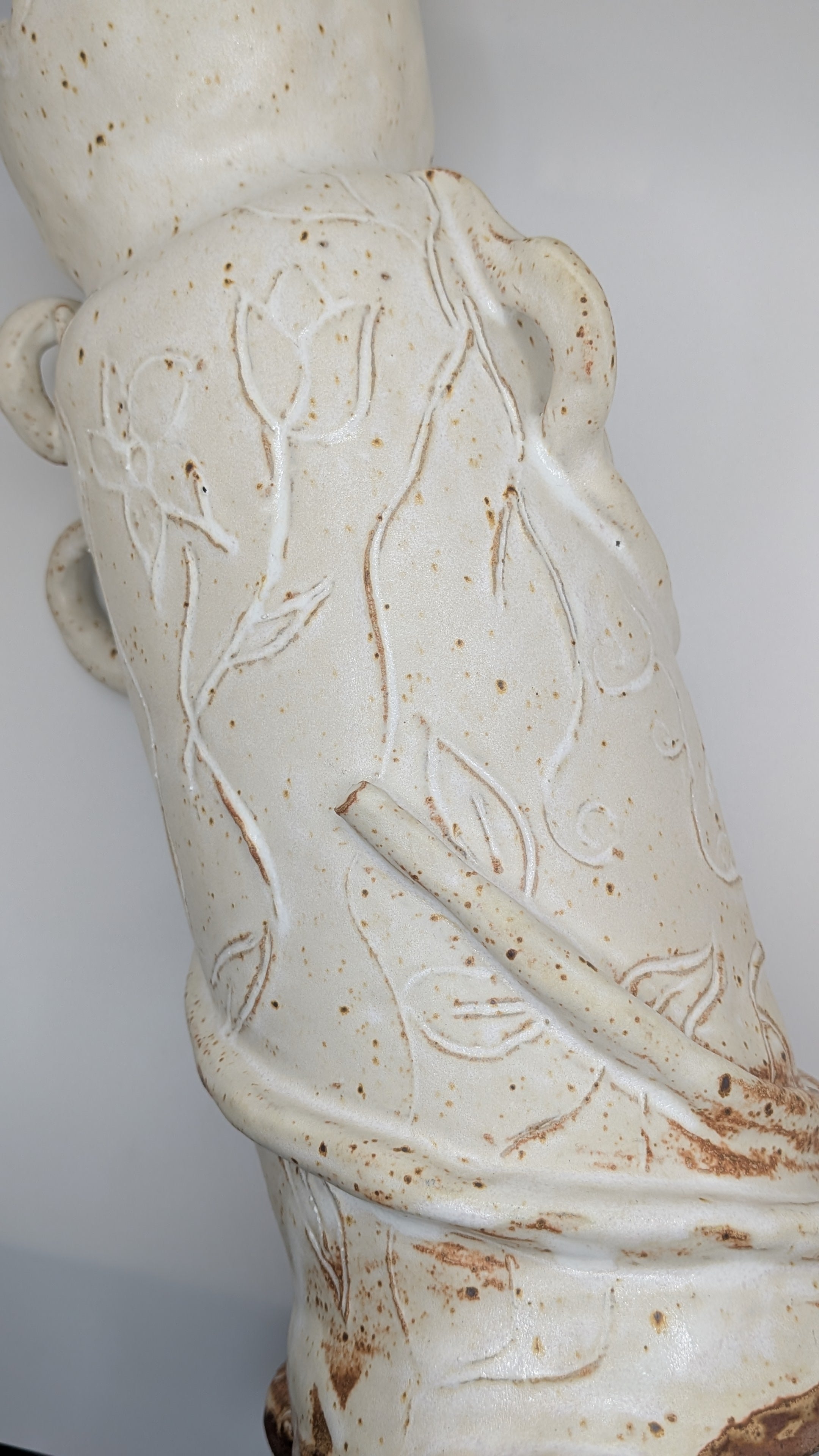 Floral Totem Vessel by Cheyanna Paints