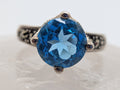 Blue Topaz & Marcasite Sterling Silver Ring Price: $325 Her Jeweler