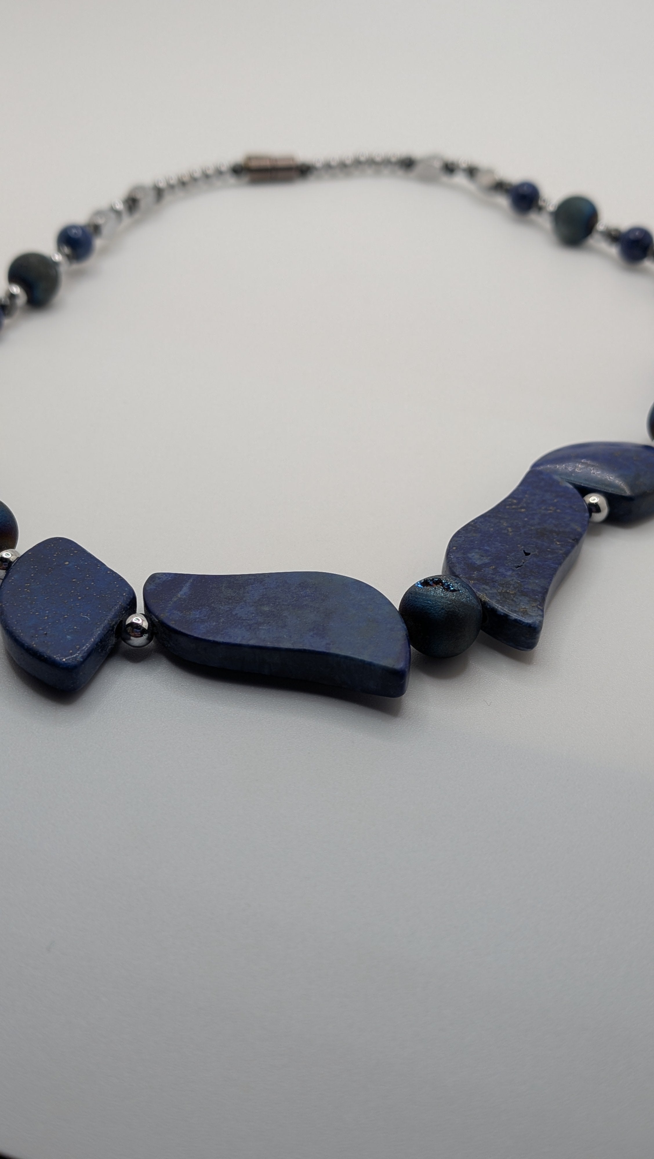 WuSah Lapis Lazuli Flame Necklace
