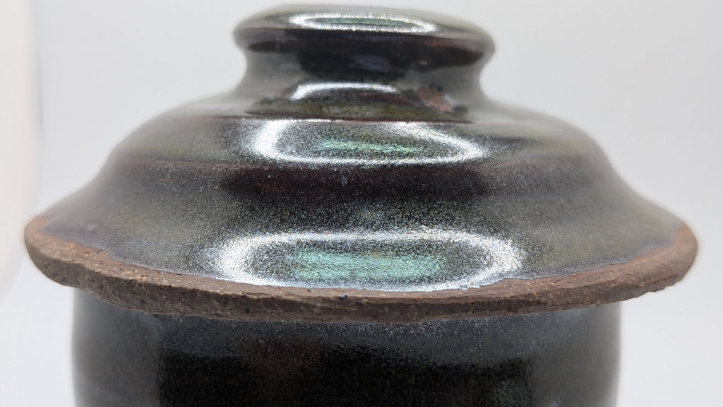 Ceramic Lotus Jar with Lid