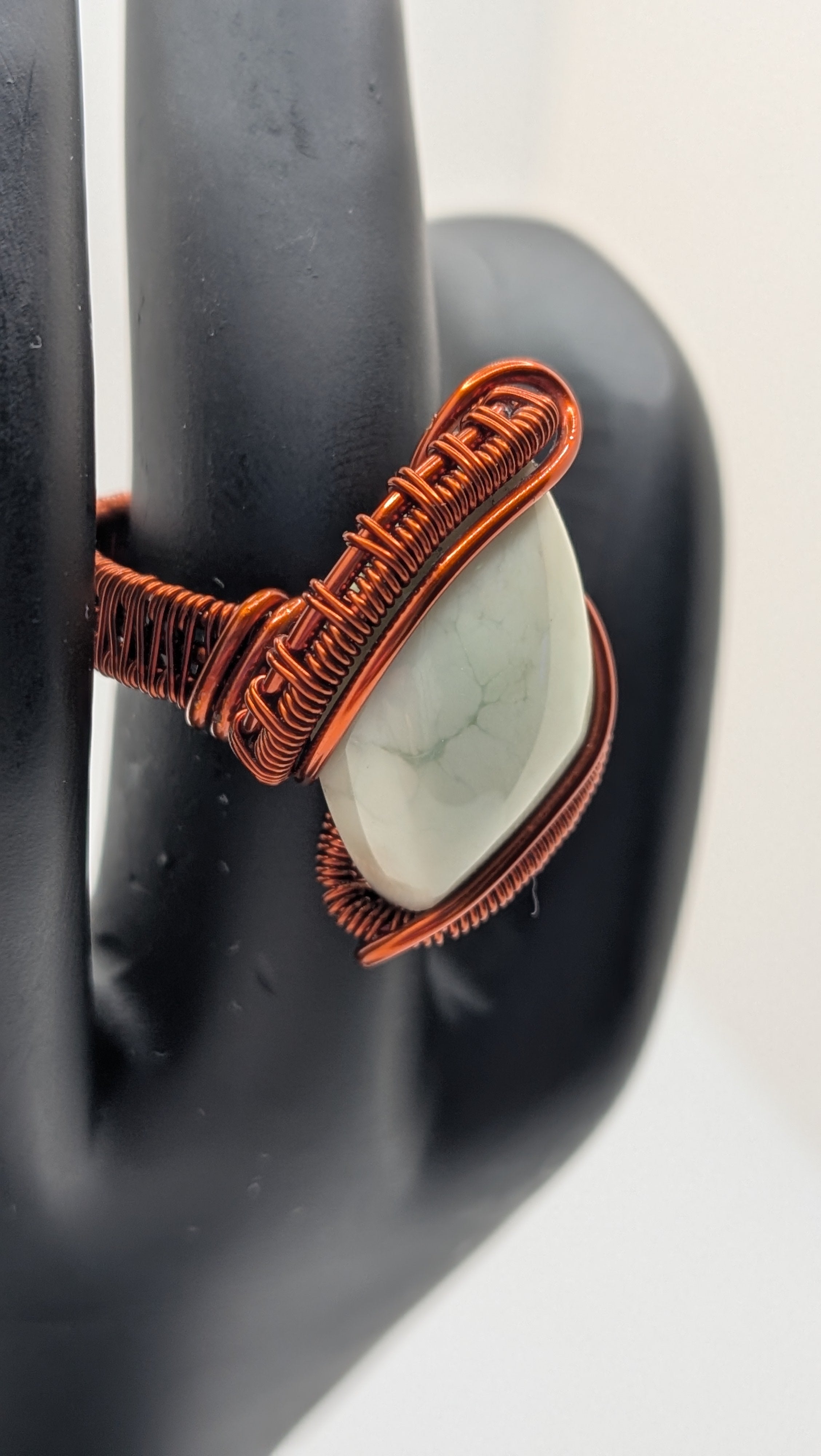 Wu-Sah Designs Pure Copper Agate Rings