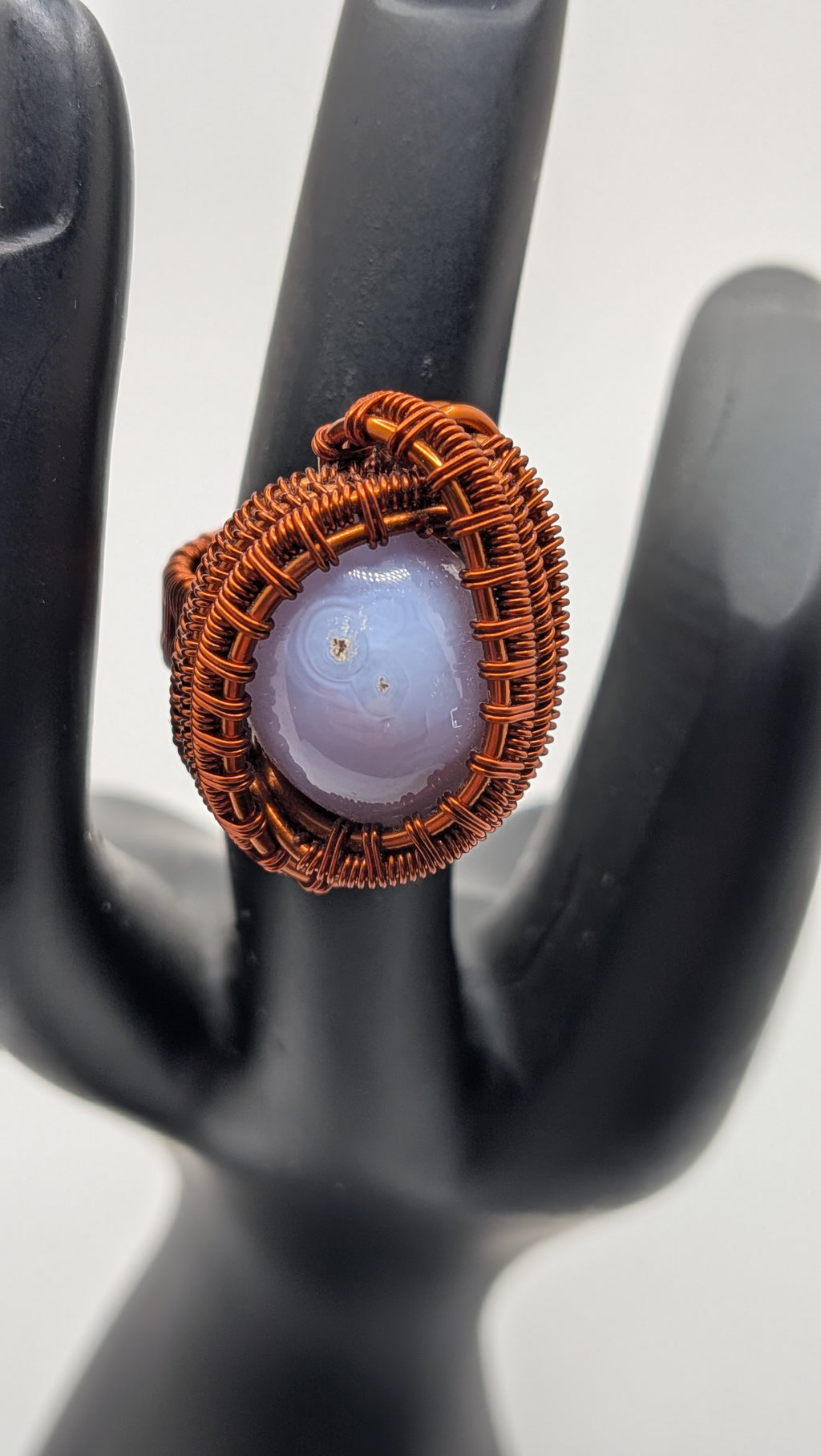 Wu-Sah Designs Pure Copper and Lavender Stone Ring