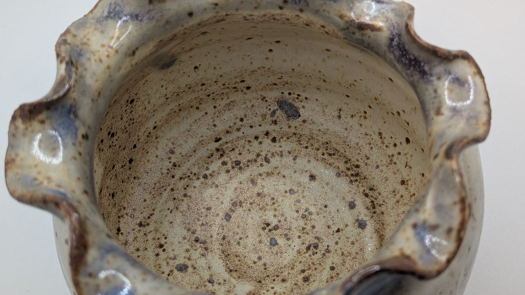 Ceramic ruffle Vessel