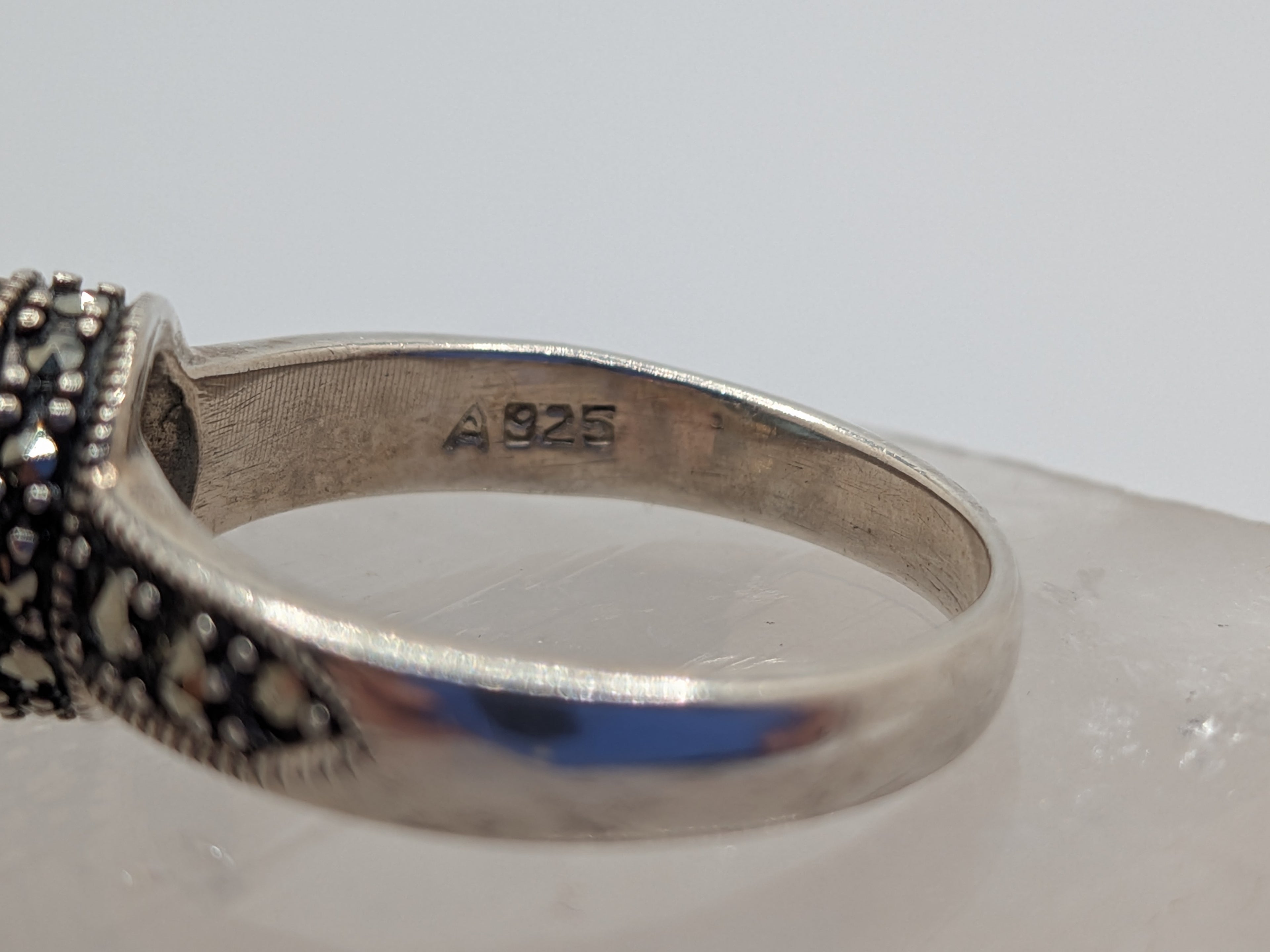 Blue Topaz & Marcasite Sterling Silver Ring Price: $325 Her Jeweler