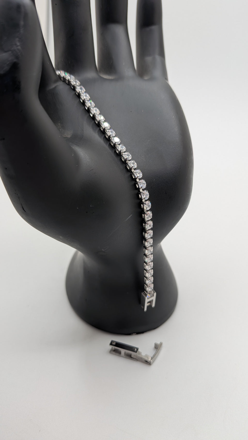 Stainless Steel CZ Tennis Bracelet