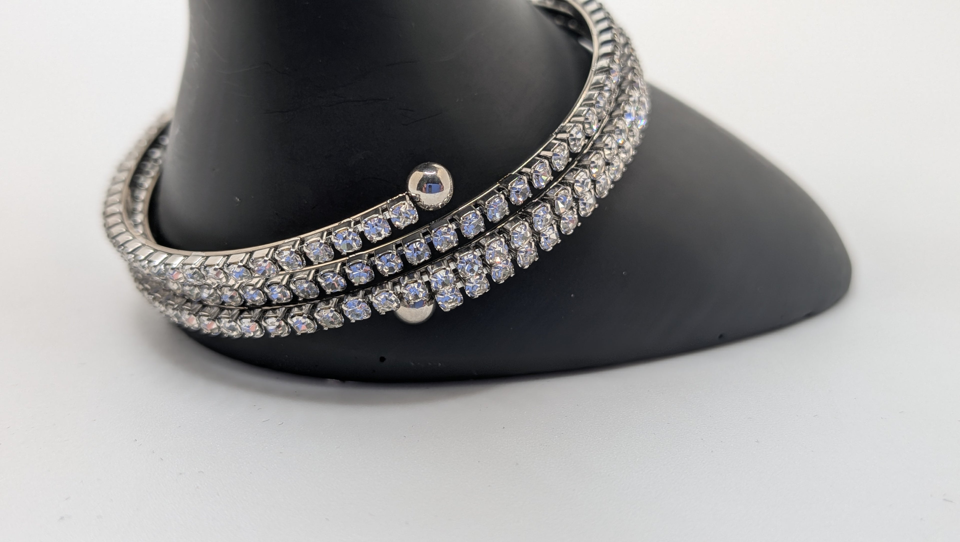 Stainless Steel Tennis Cuff Bracelet