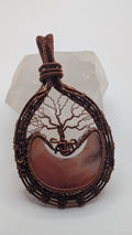 Half Moon Shaped Carnelian Family Tree by Wu-Sah Designs