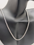 18 inches Stainless Steel CZ Tennis Necklace $55