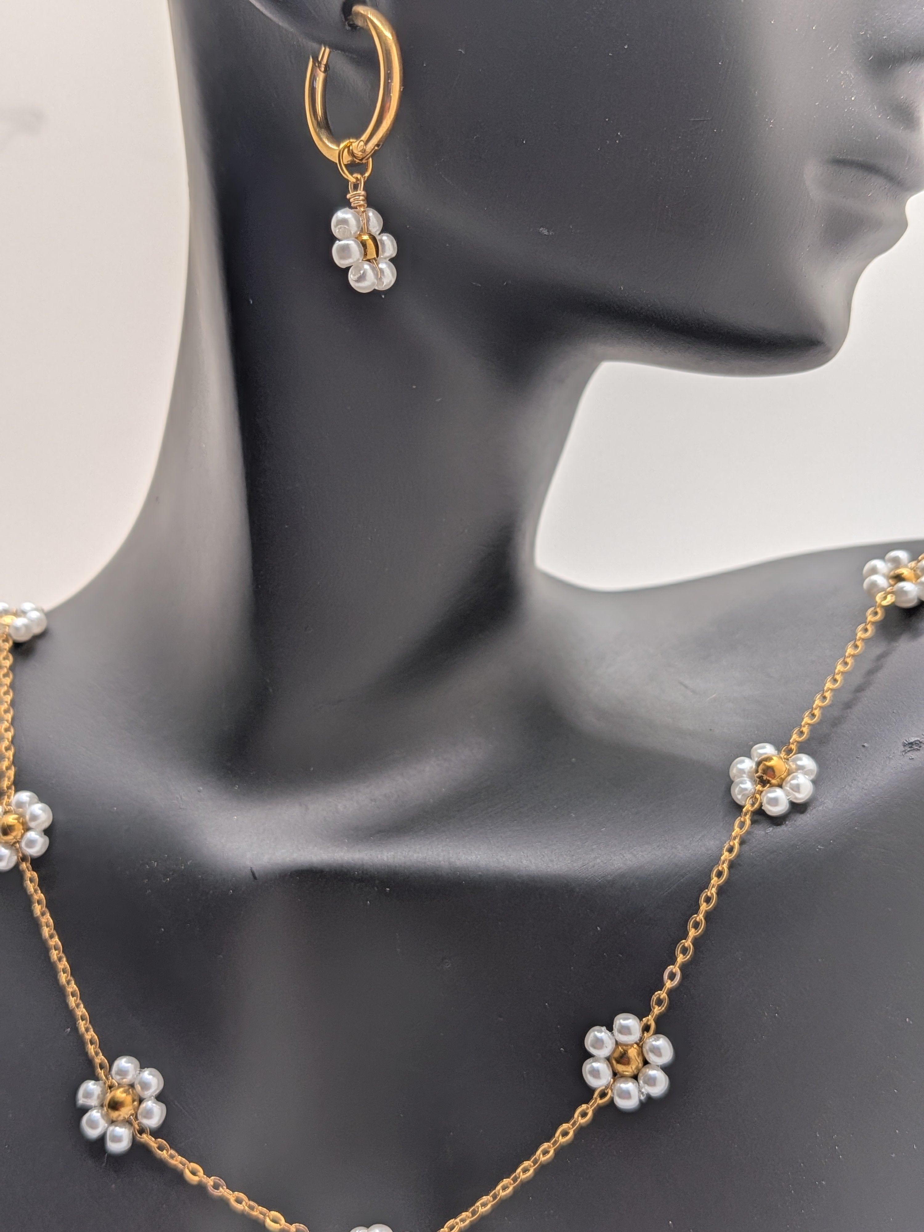 Pearl Bloom Set $100 Stainless Steel with gold plated.