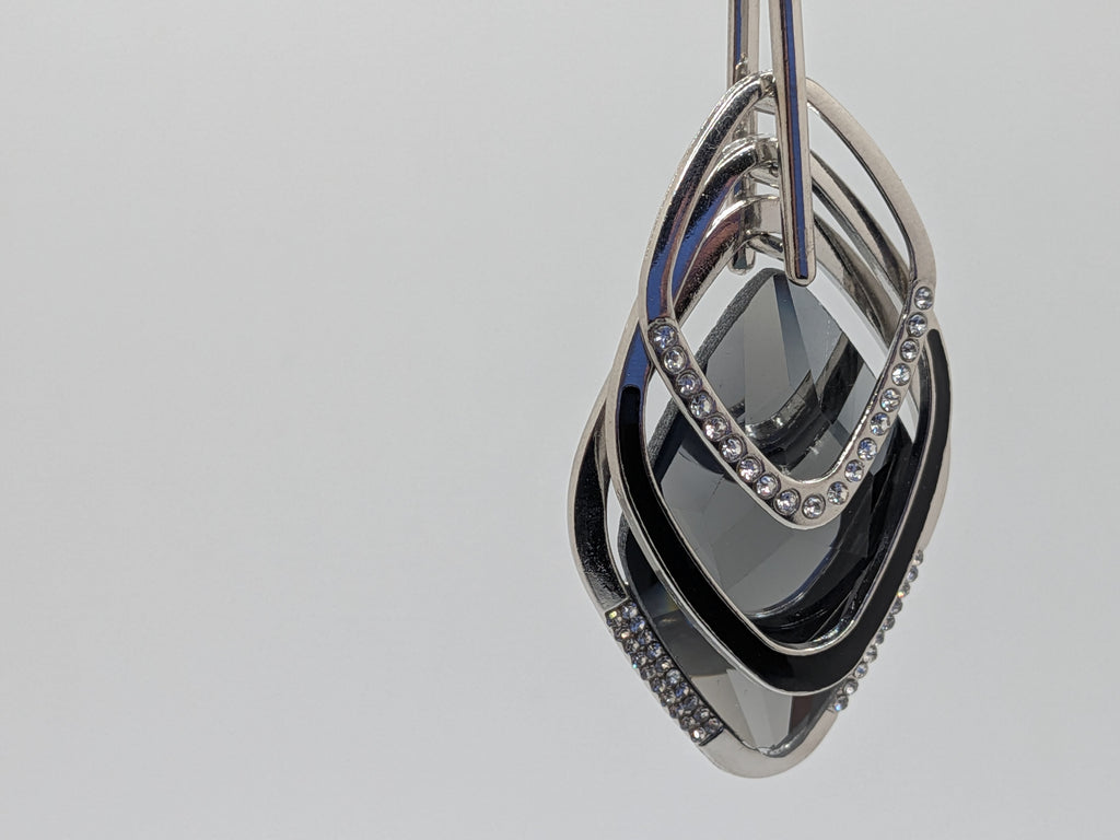 Rhinestones and Silver/ Alloy necklace $55