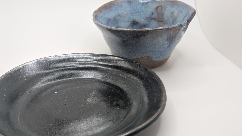 Chipped Tea Cup and Plate