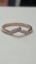 14 karat rose gold lab grown diamonds round diamond Mary and Taylor