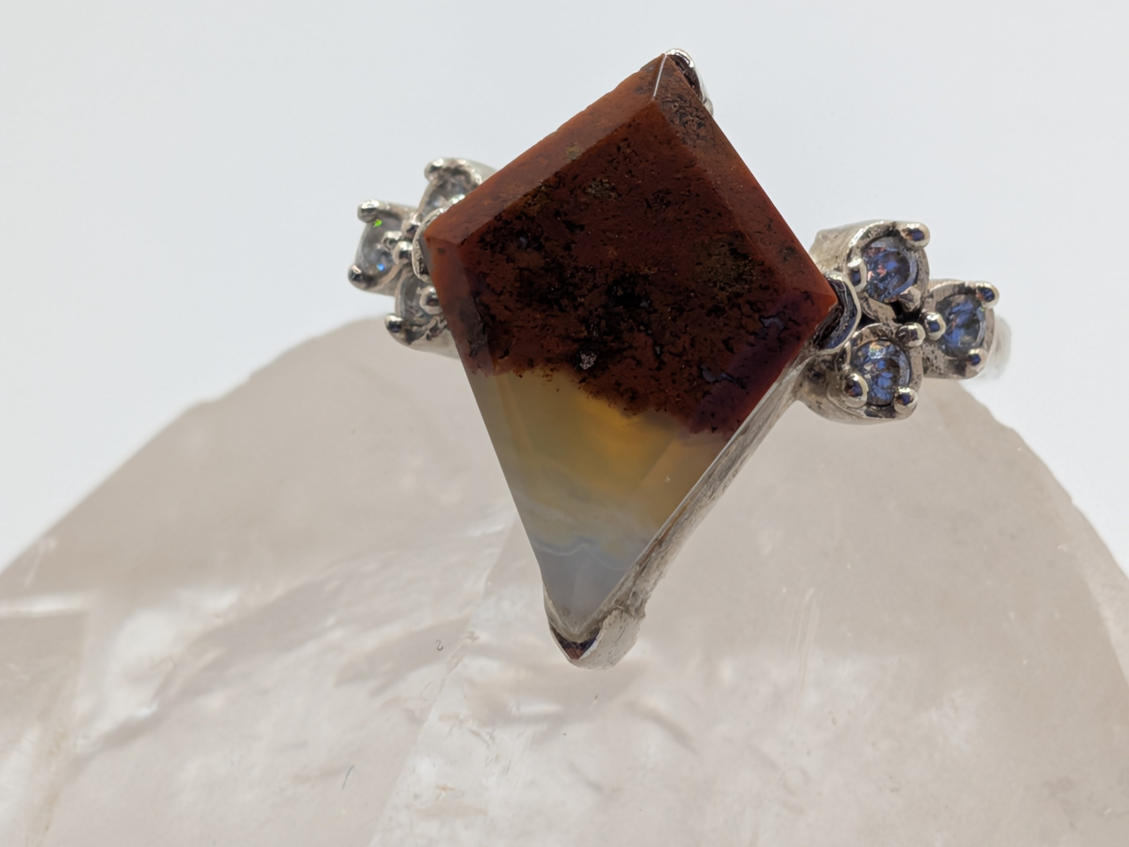 Wusah Orange Kite Miss Agate & Alpaca silver