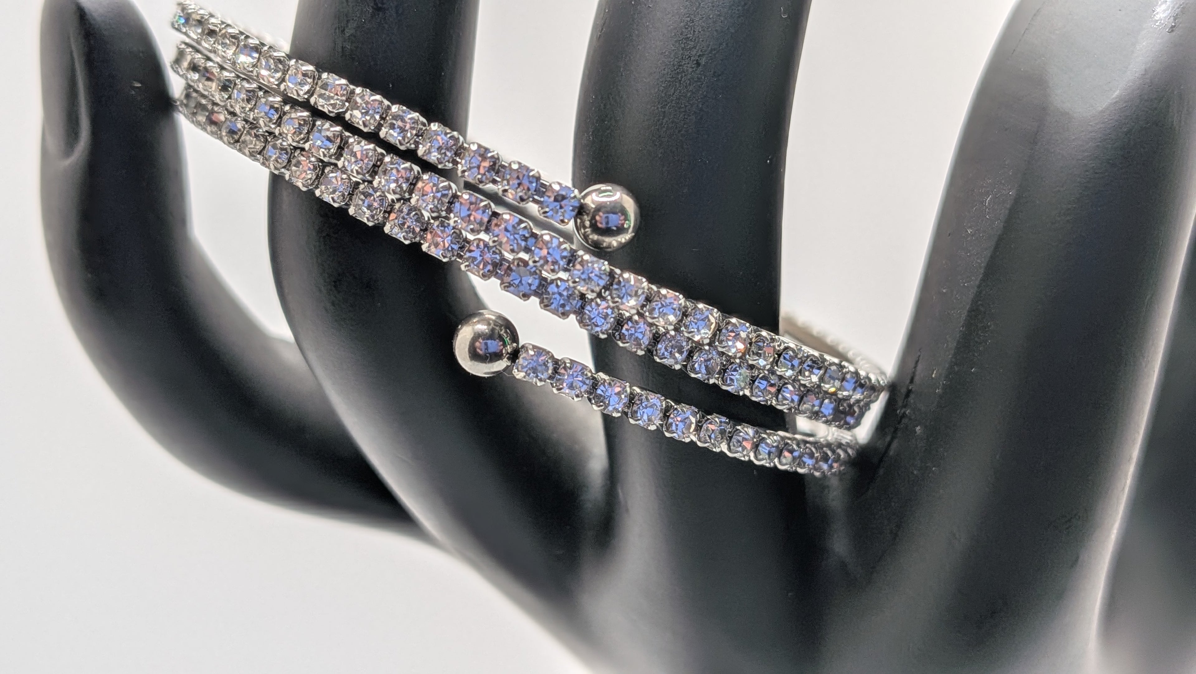 Stainless Steel Tennis Cuff Bracelet
